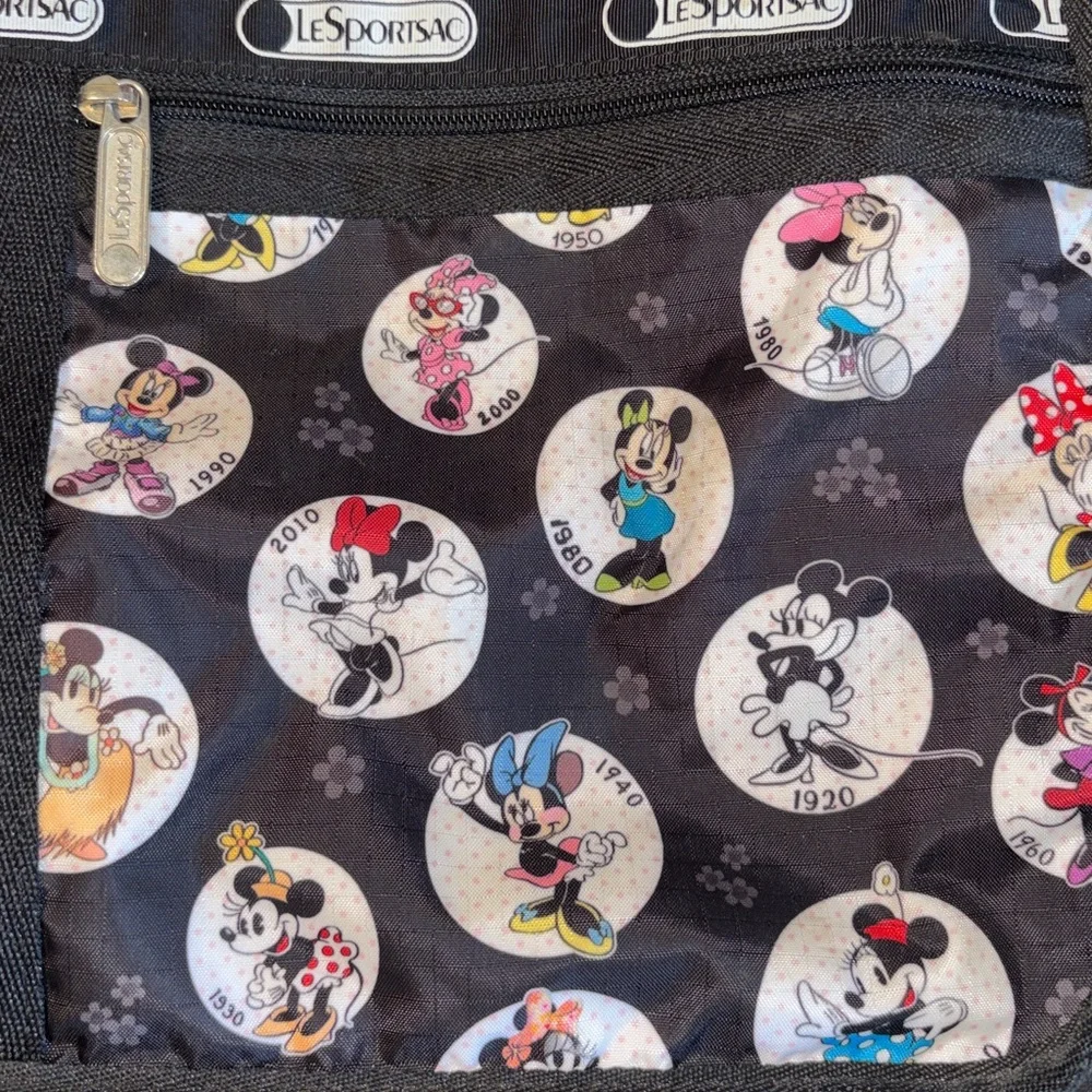 EUC LeSportsac Disney Minnie Mouse Deluxe Everyday Bag in the "Celebrate M - Picture 4 of 16